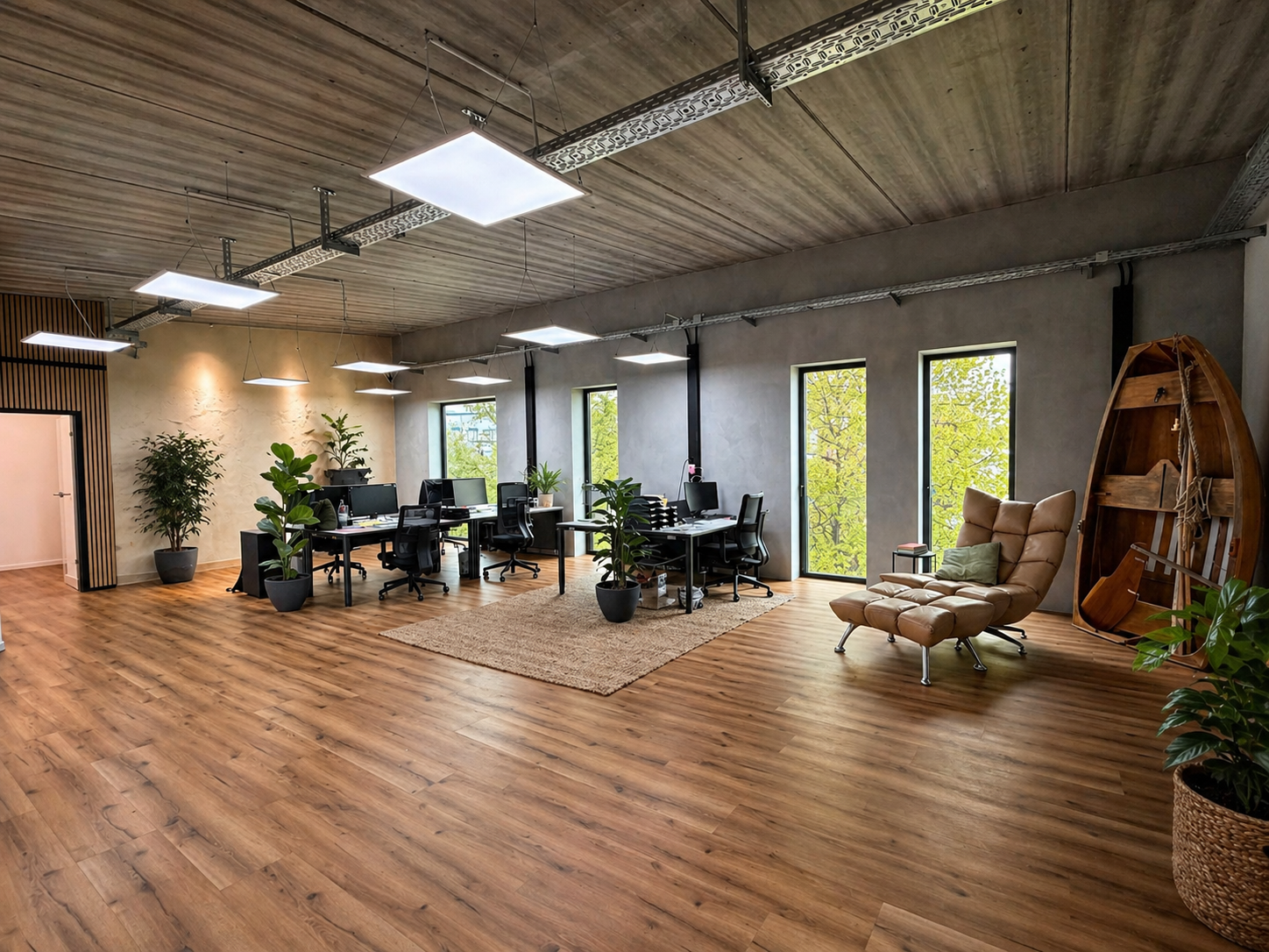 Büroflächen im Wandel Vorher-nachher-Vergleich Nachher